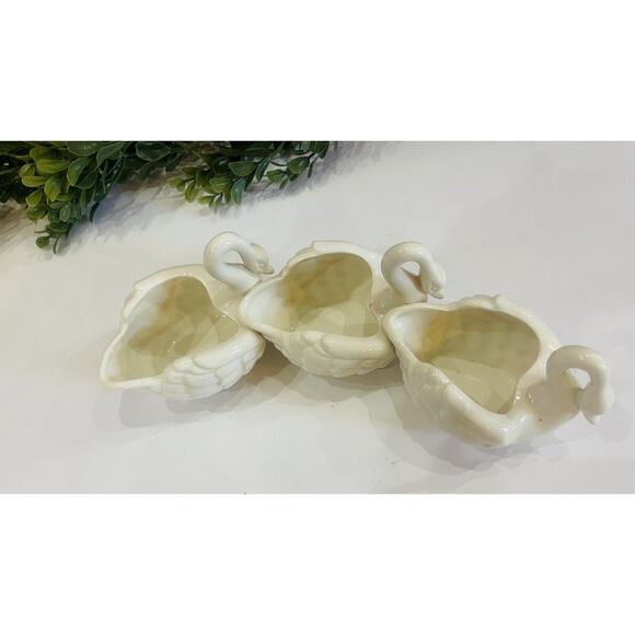 Lenwile Ardalt Artware 3 Porcelain Swans Figurine Japan 10‎ 3/4" W Collectable - Picture 8 of 8